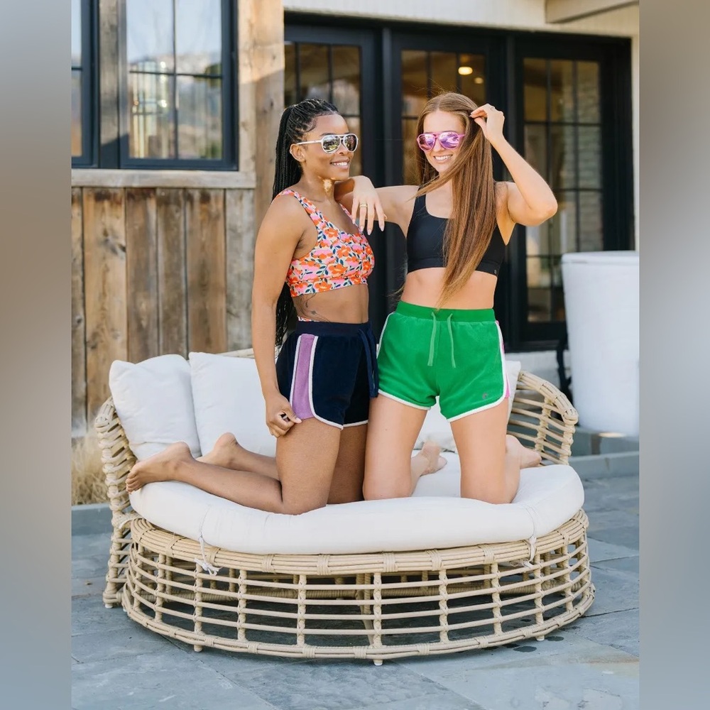 NWT Zyia Green Cabana Shorts - Picture 7 of 10